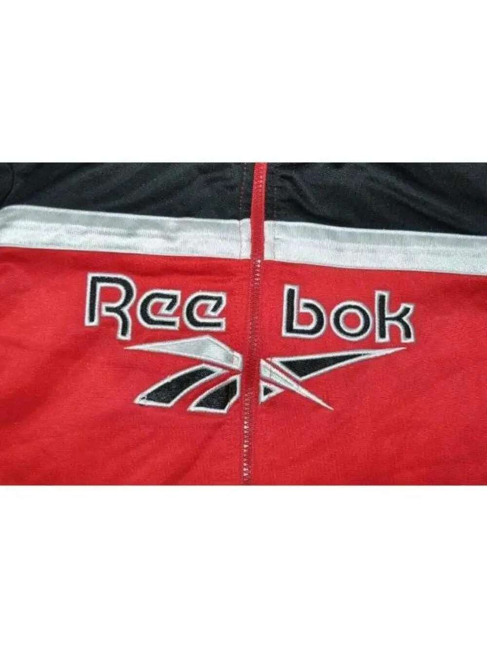 Boys Reebok Jacket 5/6 Red, Black & White Spring Athletic Track